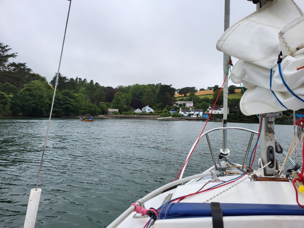Heading for Restronguet Creek from Carrick Roads.